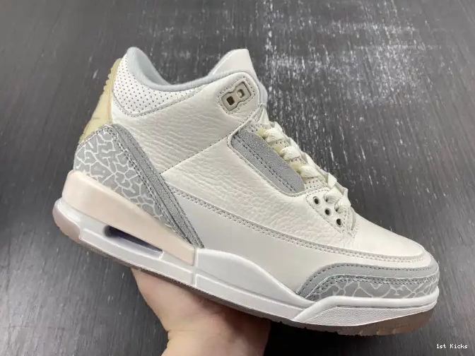 1st Kicks Shoes Air Craft Jordan 3 Ivory FJ9479-100 0601